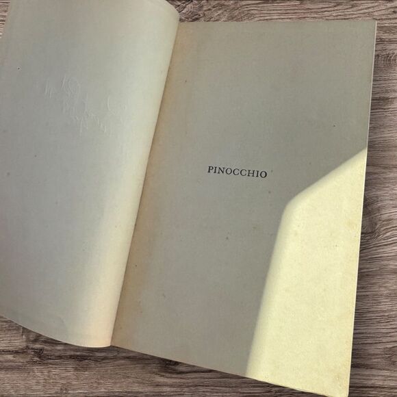 Vintage Orange Pinocchio Book by C. Collodi - Picture 5 of 6